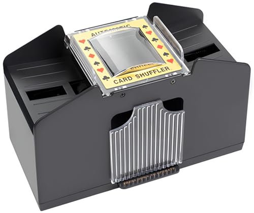 Binnan Kartenmischmaschine Elektrische 2 Decks,Automatischer Kartenmischer Casino Kartenmischer,kartenmischmaschine,Automatischer Kartenmischer mischt batteriebetrieben für Casino Heim-Kartenspiele