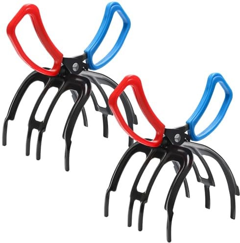 Windspeed 2PCS Metal Fishing Pliers, 3 Claw Fish Gripper Control Clamp Fish Claw Grabber Holder