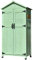 Cobertizo grande de madera resistente a la intemperie con patas de plástico para patio, césped, piscina, jardín, armario de almacenamiento de herramientas para patio trasero y garaje (tamaño: 168 cm B