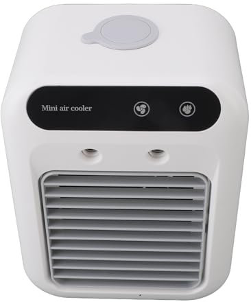 Portable Air Cooler, Lithium Battery Operated Mini AC Fan with Rechargeable Battery, USB Charging, Personal Cooling Fan for Home Office Outdoor Indoor