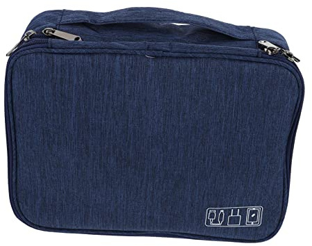 NUOBESTY Data Cable Storage Bag Electronic Storage Protective Bag for Travel for Organizing Cables Earphones and Power Banks