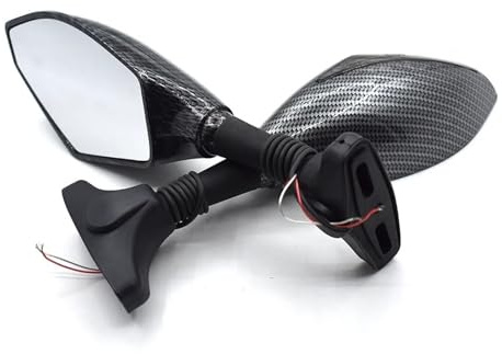 Universal Motorrad Rückspiegel Blinker Für Kawasak& ER6F Z750S NI&nja 250R NI&nja 650R ZX-9R/ZX-9 ZX10R ZX12R Rückspiegel Spiegel