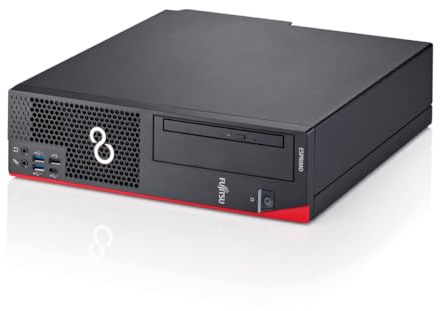 Fujitsu Esprimo D958 Intel Core i5 8500 256GB SSD Festplatte 8GB Speicher Windows 11 Pro DVD Brenner SFF Desktop Computer Mini PC (Generalüberholt)
