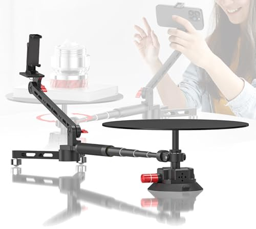 360 Video Camera Rotating Platform - Adjustable Shooting Turntable for Filmmakers - Extended Spinner for 360 Degree Displays