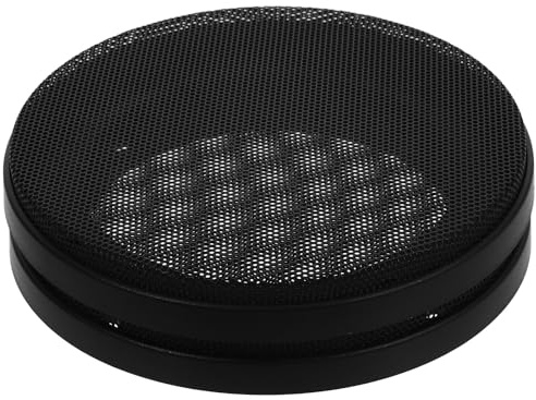 HEATSHAKING 2 Stück Lautsprechergitter für Auto Subwoofer Schwarzes Stilvolles Lautsprecherabdeckung aus Eisen und Kunststoff Geeignet für 5 Zoll Lautsprecher Schützt und Ersetzt Defekte