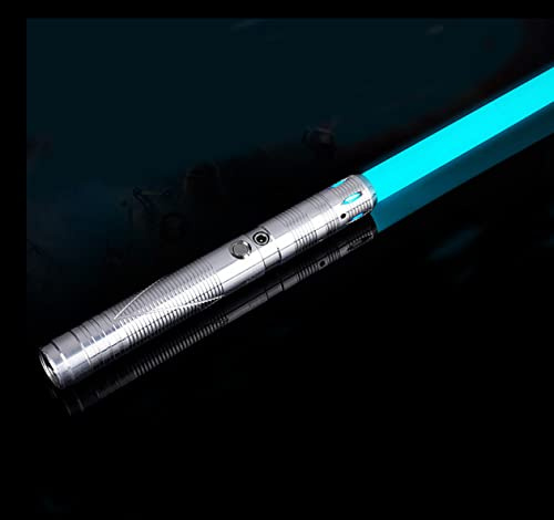 Sable láser, Sable de luz, Sables FX for Adultos y niños con empuñadura Metal 7 Colores Luces electrónicas Intercambiables Aber Sonidos