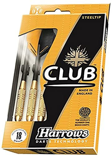 Harrows Club Messing-Dartpfeile, Gold, 18 g