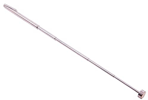 Amtech 8lb Telescopic Magnetic Pick-Up Tool, 600 mm Reach with Pocket Clip, Ideal for Mechanics and DIY in Tight Areas
