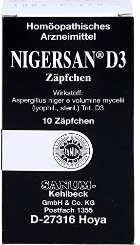 SANUM-KEHLBECK Nigersan D3 Zäpfchen, 10 St. Zäpfchen