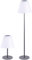 Lunartec Solarstehlampe: Kabellose Solar-LED-Tisch- & Stehleuchte, 1,6 W, 50 lm, IP44 (Akku Stehlampe, Stehlampe ohne Kabel, Schreibtisch Steckdose)