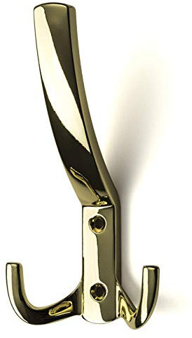 SO-TECH® Kleiderhaken Garderobenhaken Julie lang Messingoptik