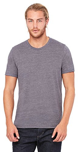 BELLA+CANVAS Unisex Poly-Cotton Short-Sleeve T-Shirt 2XL Asphalt SLUB