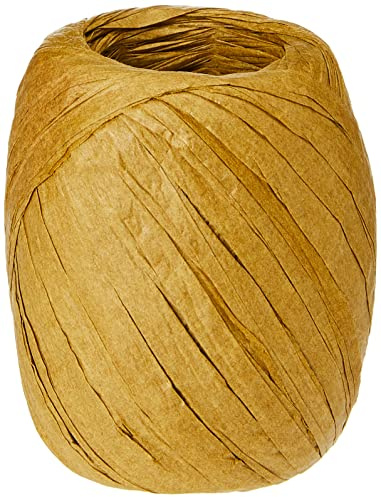 Eleganza Paper Raffia 8mm x 30m No.76 Tan, Brown