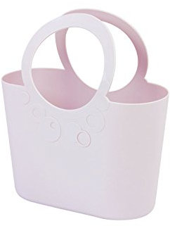 Flexi Tasche Einkaufstasche Strand Korb Lily, Light Bluberry NewIT 24 cm breit