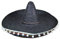 Mexikaner Sombrero mit Troddeln - 50 cm Durchmesser - Schwarz - Toller Mexiko Hut für Erwachsene zum Kostüm