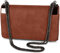 styleBREAKER Clutch, Abendtasche mit Metallspangen und Gliederkette, Vintage Design, Damen 02012046, Farbe:Rotbraun