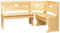 k koma Eckbank Kiefer Lackiert MASSIVHOLZ NEU (140 x 160 cm)