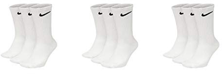 Nike U NK Everyday CUSH Crew 3PR Socks, wh(blk) / DGH(blk) / Blk(wh), White / White, XL
