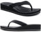 COFACE Chanclas Mujer Sandalias de Cuña para Verano Playa Piscina Interior Exterior Negro Talla 39