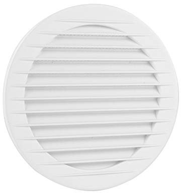 Lüftungsgitter weiß Insekten Entlüftung rund Gitter Abluft Hinterlüftung Ø 120 mm