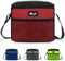 Uhat Adult Cooler Lunch Box Small Cool Bag 5L Dual Compartment Thermal Bag for Work School Day Trip (Red)