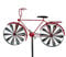 DanDiBo Gartenstecker Metall Fahrrad XL 160 cm Rot 96100 Shabby Windspiel Windrad Wetterfest Gartendeko Garten Gartenstab Bodenstecker