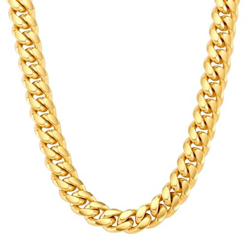VEXXS Flat Curb Chain Necklace14