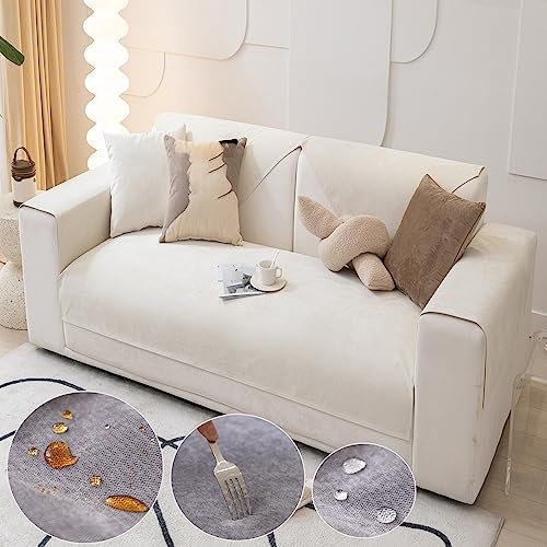 Nitoope Sofabezug Wasserdicht Sofabezüge, Sofa Überzug l Form ecksofa Sofabezug 2/3/4 Sitzer, Rutschfester Sofaschoner, Sofa/Couch Überwurfdecke Sofaschutz Katze/Hunde