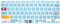 MMDW Chromebook Silikon-Tastaturabdeckung 29,5 cm (11,6 Zoll), für Chromebook 11 G2 G3 G4 G4 G5 G6 G7, Chromebook 14 G2 G3 G4 Tastaturschutz, Chromebook 14-X (Cat Claw)