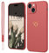 Mitetabo für iPhone 13 Hülle Gold Love Mädchen Case Weich Silikon Slim Stoßfest Kratzfeste Süßes Schutzhülle für iPhone 13 6.1 Rot