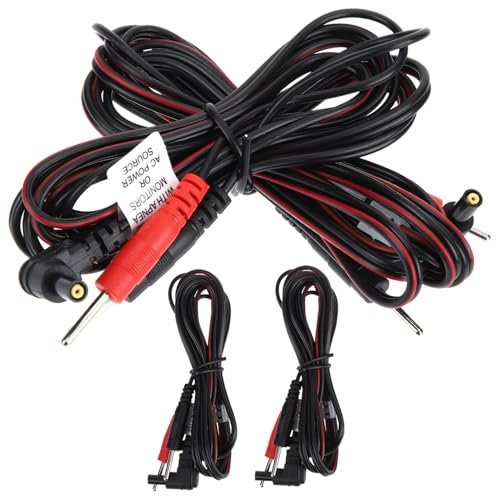 HOMOCONO 4-teiliges Verbindungskabel 2 Mm Kabel Für Elektrische Massagegeräte Anschlussdrähte Für Therapiegeräte