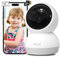 Alaga Telecamera Interna 2K, Rilevamento AI Persone/Animali, Wi-Fi 2.4/5GHz, Visione Notturna, Audio Bidirezionale, 360° Pan/Inclinazione, con Alexa/Google, Scheda TF 32GB Inclusa