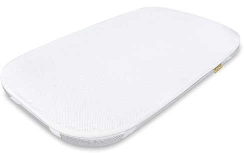 Matratzenschoner 86x50 Wasserdicht Matratzenschutz für Beistellbett Wiege Kompatibel mit Joie Kubbie Sleep, Lionelo Theo, Luna, Timon, Kinderkraft Sofi Plus, Momi Smart Bed, Espiro Cloud, Skiddou Natt