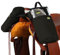 TrailMax Große Horn Satteltaschen Horn Satteltaschen für Pferde Trail Riding Satteltaschen für Western & Endurance Sättel Doppelt genäht 600 Denier Poly Satteltaschen Schwarz