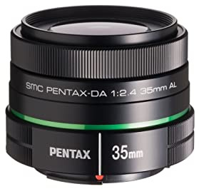 Pentax SMC PENTAL-Da 35mmF2.4AL Standard Lens Focal Length 53.5mm (Equivalent to 35mm Format) High Delineation Performance F2.4 High Brighness Compact Lightweight Design Aspherical Lens Super Protect Coating, Black (21987)