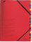 LEITZ Ordnungsmappe/3912-00-25, rot, 12-teilig, 245x320mm für A4