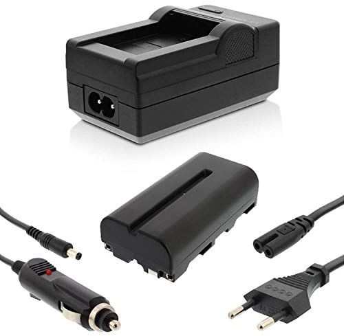Akku + Ladegerät Set für Sony CCD-TRV37, CCD-TRV37E, CCD-TRV37 HI8, CCD-TRV4, CD-TRV41, CCD-TRV43, CCD-TRV45K, CCD-TRV46, CCD-TRV46E, CCD-TRV47, CCD-TRV47E, CCD-TRV48, CCD-TRV48E, CCD-TRV49, CCD-TRV51, CCD-TRV517, CCD-TRV54E, CCD-TRV56E - NP-F550 - 2000mAh