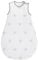 roba Schlafsack 70 cm Little Stars - Babyschlafsack ganzjahres / ganzjährig - Stern Motiv - Atmungsaktive Baumwolle - Weiß / Hellgrau