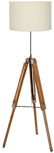 THORINSTRUMENTS Thor Classical Designer Marine Tripod Floor Lamp Natural