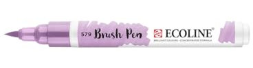 Ecoline Brush Pen - Pastellviolett 579 - Flexible Feder für Aquarell-Effekte - Ideal für Hand Lettering & Sketching
