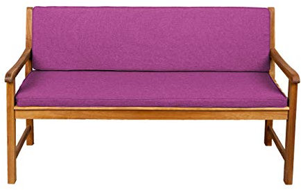 Gutekissen® Bankauflage Terrassen-Rasenbank oder Schaukel Gartenmöbel FK5 (110x50x50, Rosa)