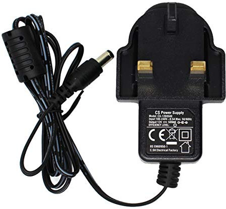 Security-01 AC to DC 12V 0.5A 500mA Power Adapter Supply, Plug 5.5mm x 2.1mm, for CCTV Cameras and more