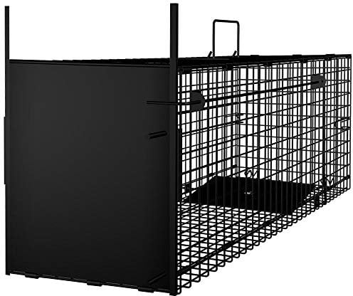 Amagabeli Garden Home Trampa Viva 78x26x29cm Trampa para Animales como una Gran Trampa de Marta Trampa para Gatos Trampa para Zorros Trampa para Ratas con trampilla