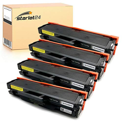 Kompatible Tonerkartusche für Samsung MLT-D101S für ML-2160 ML-2165 ML-2165W ML-2168 SCX-3405W SCX-3405F SCX-3405 SCX-3405FW SCX-3400 SF760 SF760P (Schwarz 4er-Pack)