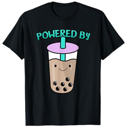 Powered By Bubble Tea - Boba Tea Lover T-Shirt