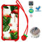 Custodia per Clementoni Clemphone 7.0 Custodia Bordo del Silicone + PC Card Stand Case Cover La Notte splende HLN ITHYJ