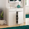Marca Amazon - Vida Designs Dalby Moderno con 2 Puertas y 1 cajón, Organizador de Almacenamiento para Armario de Pasillo, Zapatero, Mueble de Madera, Color Blanco, White, 2 Door 1 Drawer