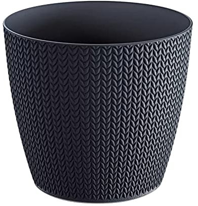 Prosperplast Maceta wheaty 2l., Dimensiones (mm) 157x157x138, Color Antracita