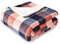 SOCHOW Karierte Sherpa Decke Fleecedecke Kuscheldecken, Dicke Sofadecke Couchdecke, doppelseitig superweiche warm luxuriöse Sofaüberwurf Flauschige Wohndecke 150 x 200 cm, Korallerosa