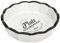 Plat Rond en Céramique Gourmand 25cm Blanc